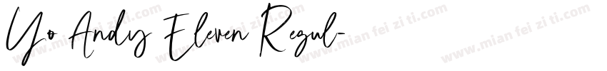Yo Andy Eleven Regul字体转换